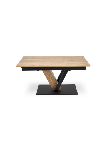 FANIS stół rozkładany, naturalny / czarny (3p 1szt)