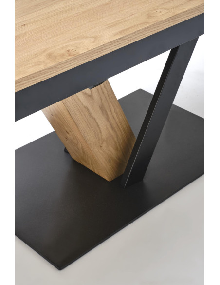 FANIS stół rozkładany, naturalny / czarny (3p 1szt)