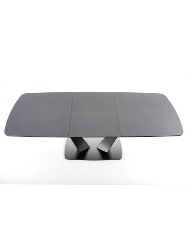 FANGOR stół rozkładany, blat - ciemny popiel, podstawa - czarny (3p 1szt)