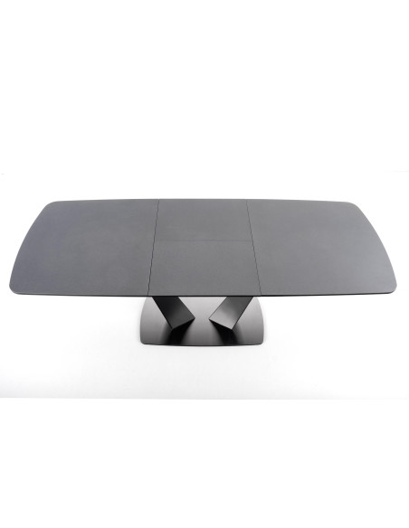 FANGOR stół rozkładany, blat - ciemny popiel, podstawa - czarny (3p 1szt)