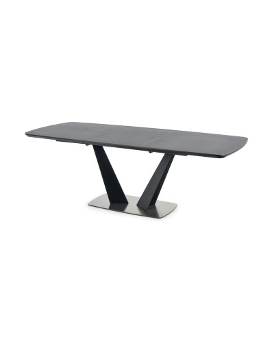 FANGOR stół rozkładany, blat - ciemny popiel, podstawa - czarny (3p 1szt)