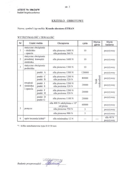 ETHAN fotel gabinetowy popielaty (1p 1szt)