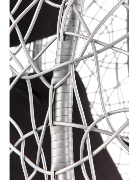 EGGY fotel ogrodowy popielaty / czarny (3p 1szt)