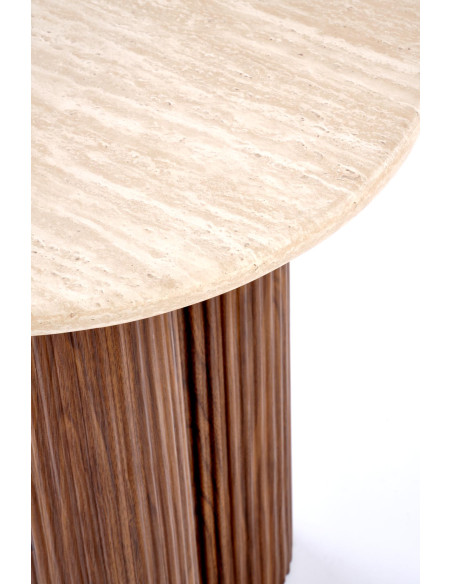 DOROTEA_S ława trawertyn / orzechowy (2p 1szt)