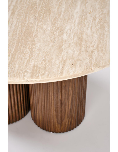 DOROTEA ława trawertyn / orzechowy (2p 1szt)