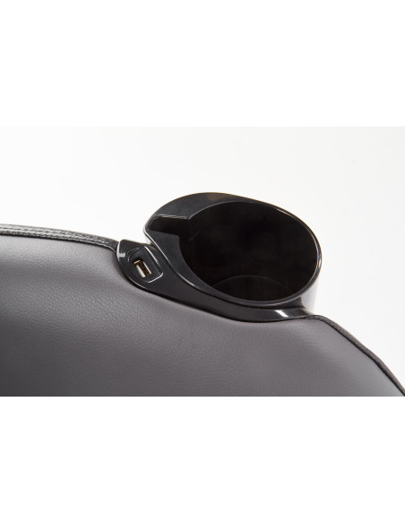 DOPIO fotel wypoczynkowy z funkcją masażu popielaty