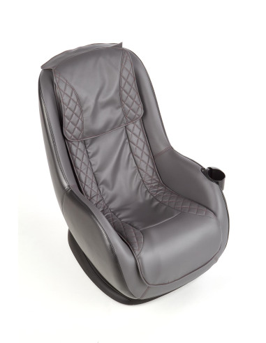 DOPIO fotel wypoczynkowy z funkcją masażu popielaty