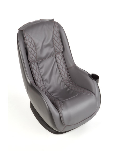 DOPIO fotel wypoczynkowy z funkcją masażu popielaty