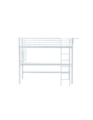 DOLCE łóżko piętrowe z biurkiem i organizerem, biały (3p 1szt)