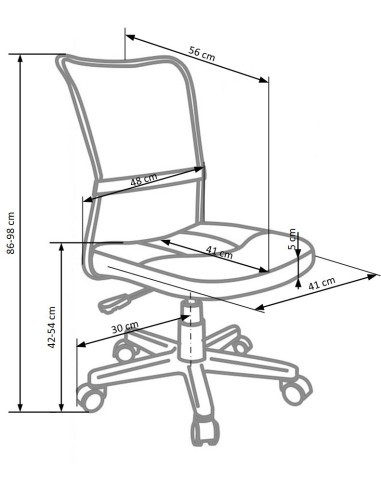 DINGO fotel młodzieżowy różowy