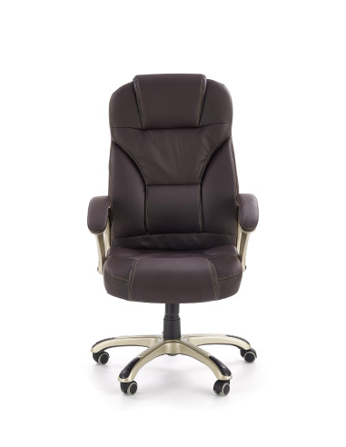 DESMOND fotel gabinetowy ciemny brąz