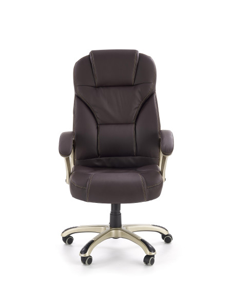 DESMOND fotel gabinetowy ciemny brąz