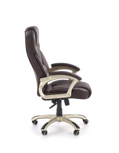 DESMOND fotel gabinetowy ciemny brąz