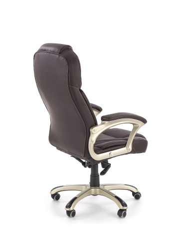 DESMOND fotel gabinetowy ciemny brąz