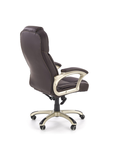 DESMOND fotel gabinetowy ciemny brąz