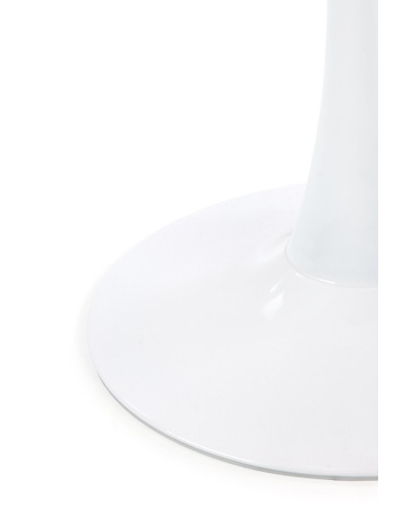 DENVER stół, blat - biały marmur, noga - biały (3p 1szt)