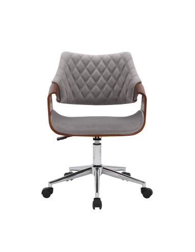 COLT fotel pracowniczy orzechowy/popielaty velvet