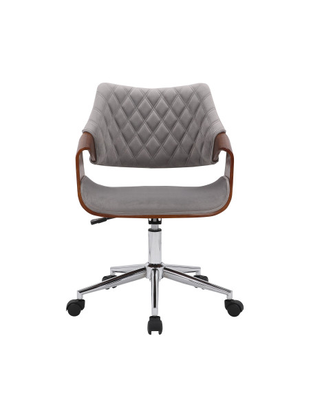 COLT fotel pracowniczy orzechowy/popielaty velvet