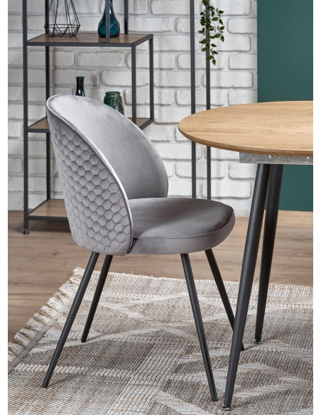 COLORADO stół rozkładany, blat - dab złoty, stelaż - czarny (2p 1szt)