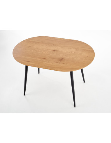 COLORADO stół rozkładany, blat - dab złoty, stelaż - czarny (2p 1szt)