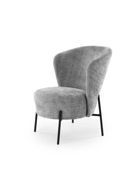 CEZAR fotel wypoczynkowy, popielaty (1p 1szt)