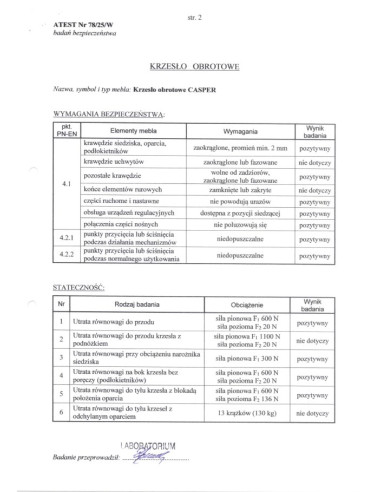 CASPER fotel gabinetowy czarny (1p 1szt)
