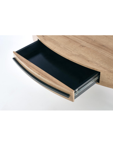 CAROLINA ława dąb złoty/czarny (1p 1szt)