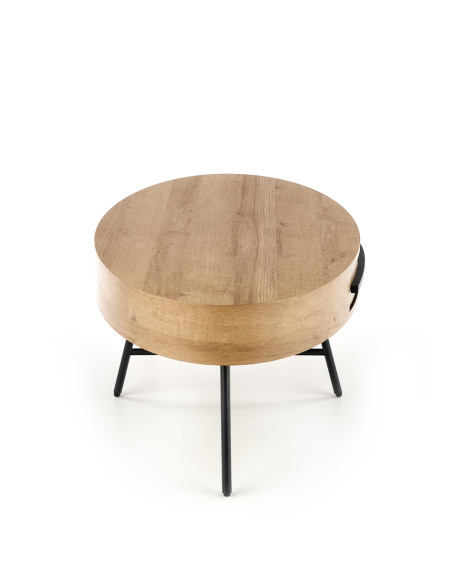 CAROLINA ława dąb złoty/czarny (1p 1szt)