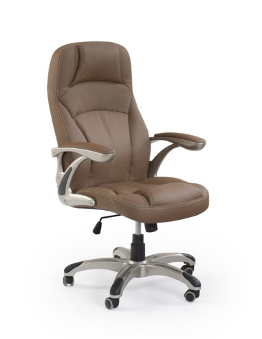 CARLOS fotel gabinetowy jasny brąz