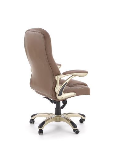 CARLOS fotel gabinetowy jasny brąz