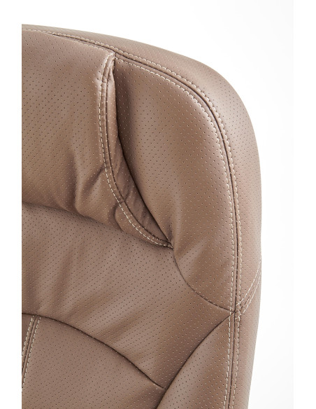 CARLOS fotel gabinetowy jasny brąz