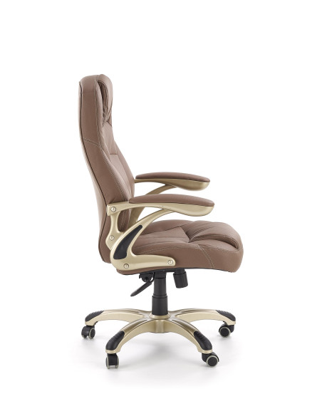 CARLOS fotel gabinetowy jasny brąz