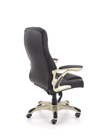 CARLOS fotel gabinetowy czarny