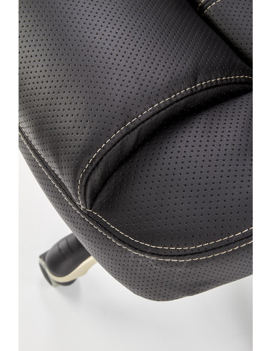 CARLOS fotel gabinetowy czarny