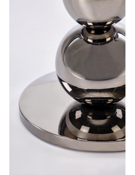 CARLA ława, czarny / srebrny (1p 1szt)