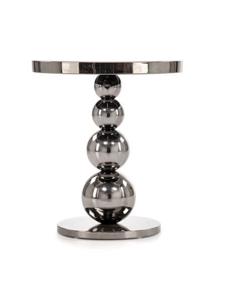 CARLA ława, czarny / srebrny (1p 1szt)