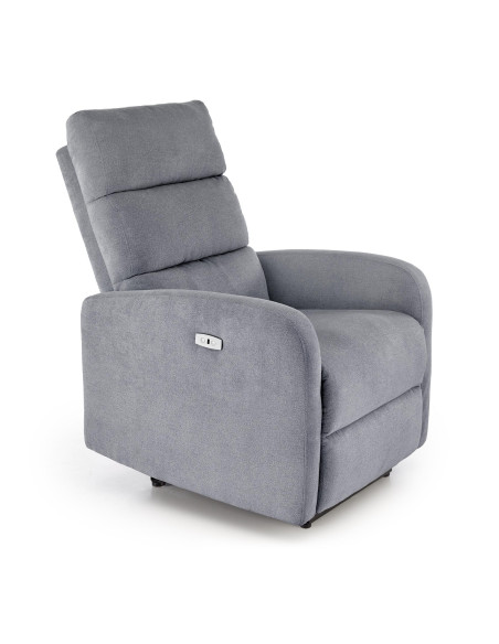 CARINIO fotel wypoczynkowy popielaty