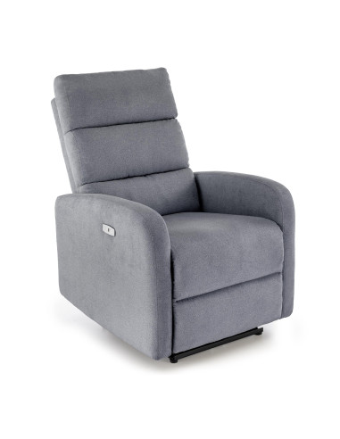 CARINIO fotel wypoczynkowy popielaty