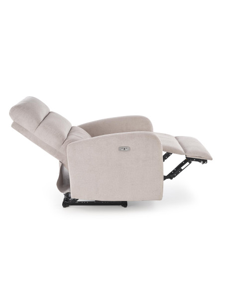 CARINIO fotel wypoczynkowy jasny beżowy