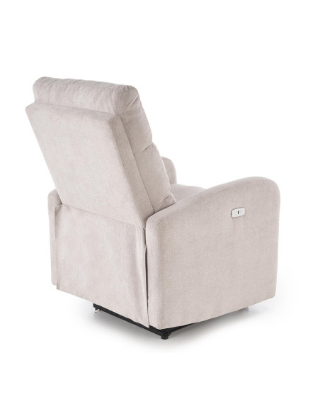 CARINIO fotel wypoczynkowy jasny beżowy