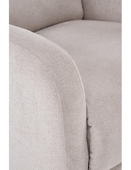 CARINIO fotel wypoczynkowy jasny beżowy