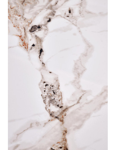 CARINA  ława beżowy marmur / orzechowy (2p 1szt)