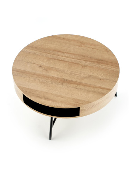 CAMILA ława dąb złoty/czarny (1p 1szt)