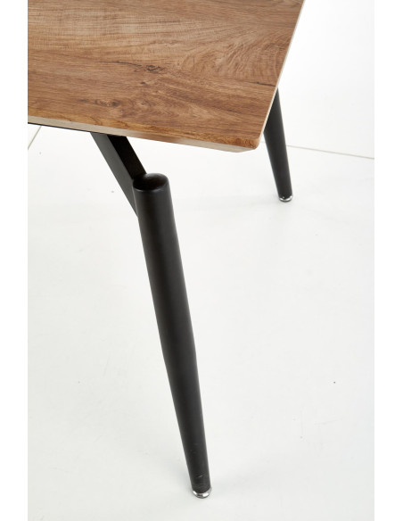 CAMBELL stół rozkładany, blat - naturalny, nogi - czarny (2p 1szt)