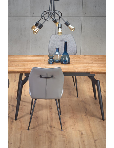 CAMBELL stół rozkładany, blat - naturalny, nogi - czarny (2p 1szt)