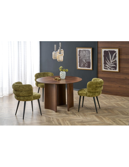 CALDO stół okrągły, orzechowy (2p 1szt)