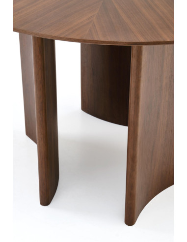 CALDO stół okrągły, orzechowy (2p 1szt)