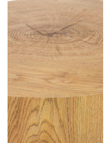 BROOKLYN-S ława dąb naturalny/czarny (1p 1szt)