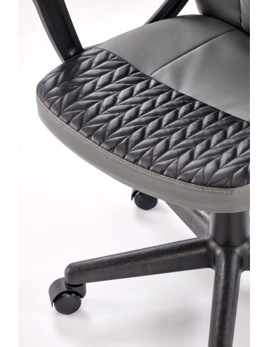 BJORN fotel obrotowy czarno-popielaty