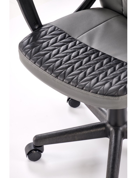 BJORN fotel obrotowy czarno-popielaty